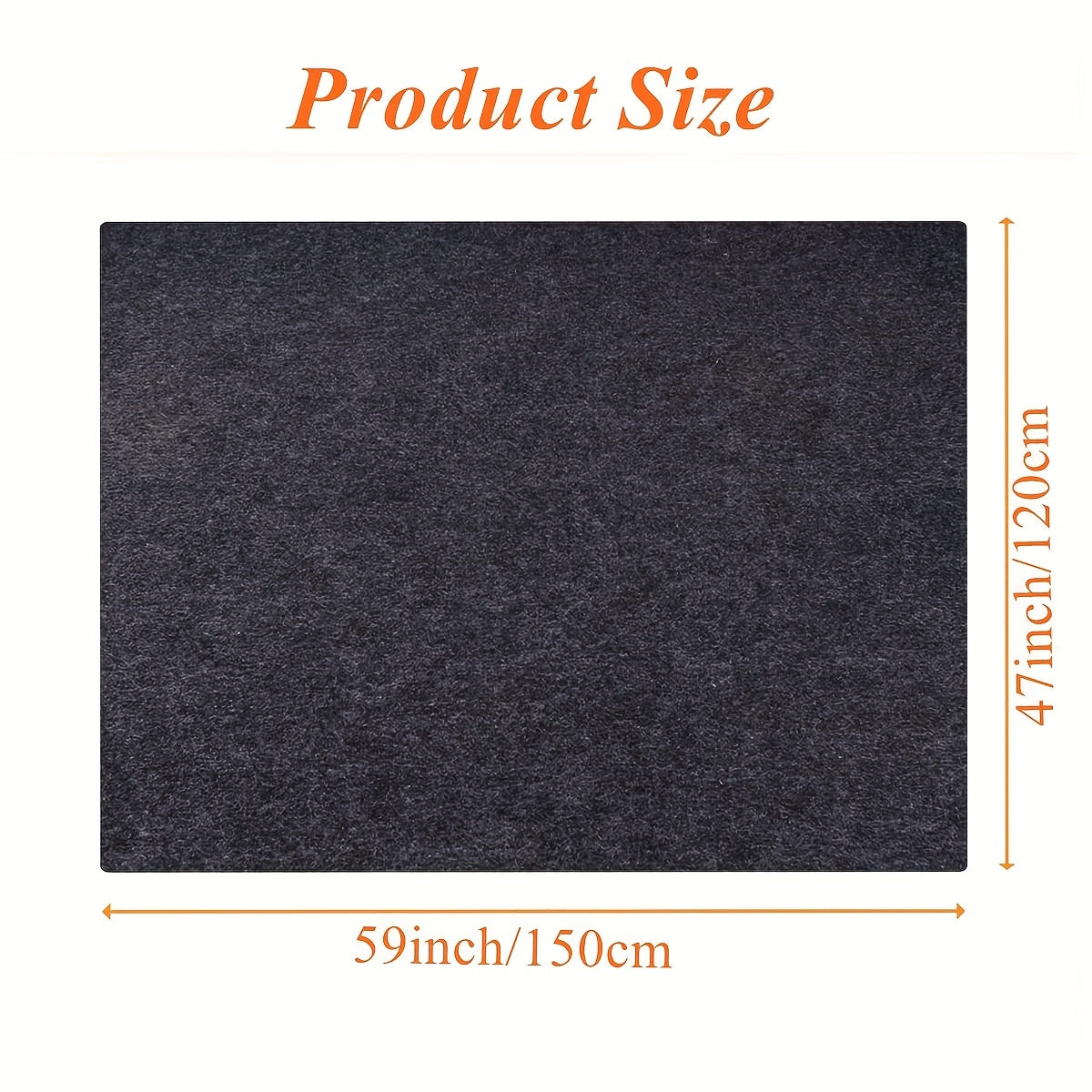 1pc Fire Pit Mat, Anti-skid Fireplace Rug, Stove Fire Mat, Ember Pad, Gas Grill Pad, Retardant & Heat Resistant Pad, Protect Your Deck Terrace Lawn Or Campground From Embers, Washable & Reusable