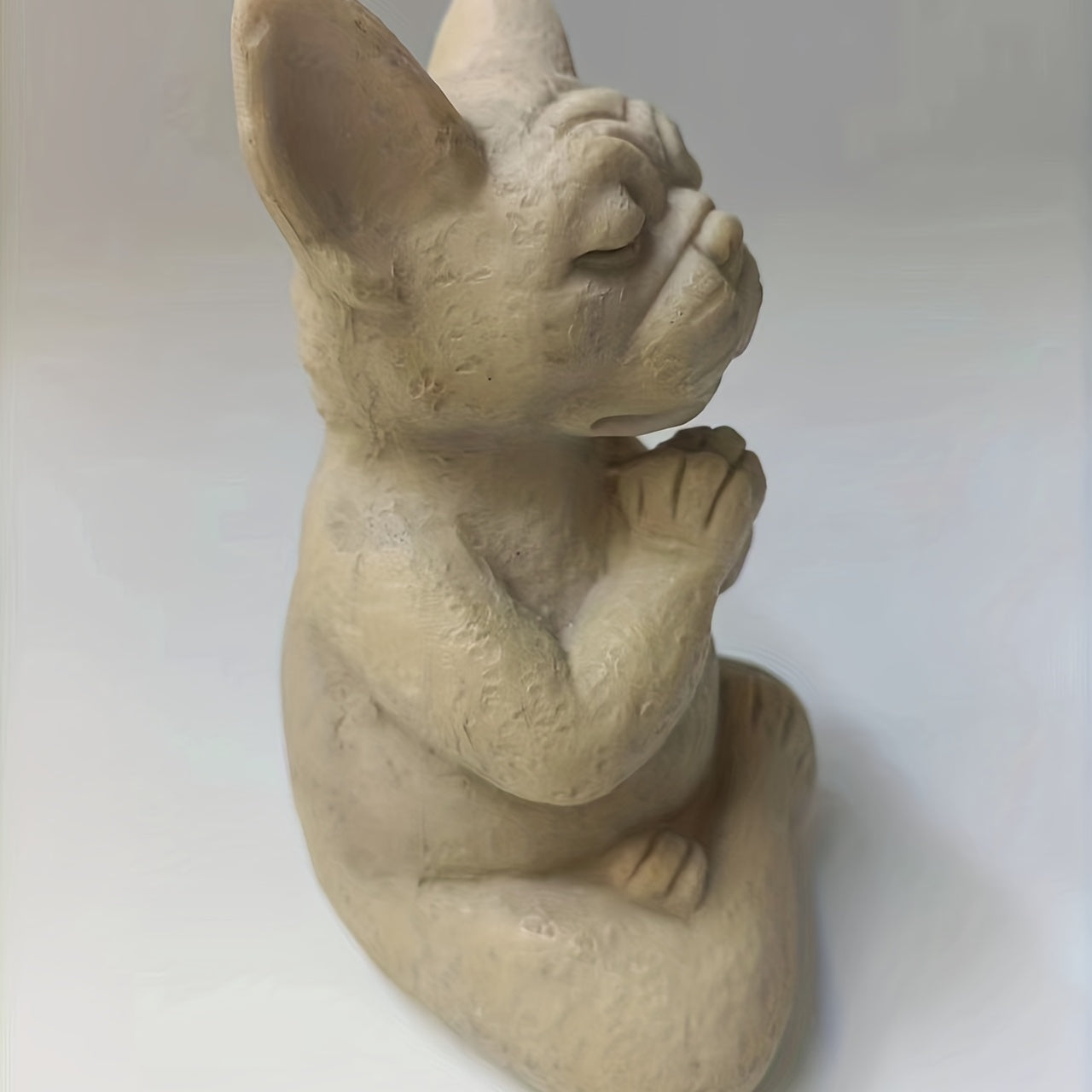 1pc French Bulldog Resin Statue, Meditating Sitting French Bull Dog Decoration, Yoga Dog Resin Craft For Garden Lawn Yard Porch Patio Home Decor