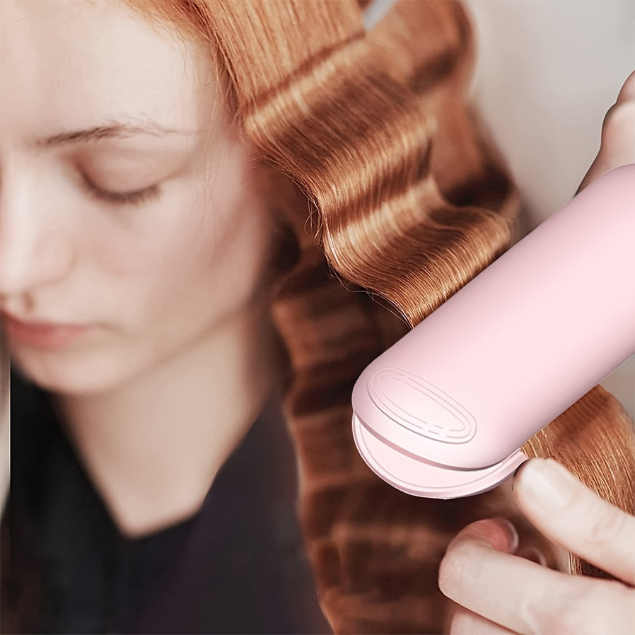 Ceramic Tourmaline Hair Curling Wand with LCD Temperature Display - Anion Technology, 248°F-392°F, 60 Minute Auto Shut-Off, 17 Temperature Settings for Salon-Quality Curls