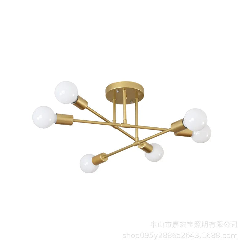 Modern Creative Ceiling Lamps Lighting Warm and Romantic Golden Bedroom Modern Minimalist Personality Living Room Dining Room