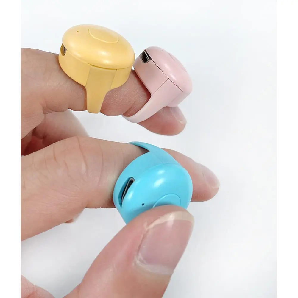 Bluetooth Mobile Phone Remote Control Ring Fingertip Video Controller for Tiktok Short Video Page Flipping Browsing Device