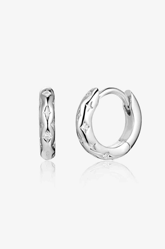 925 Sterling Silver Huggie Earrings