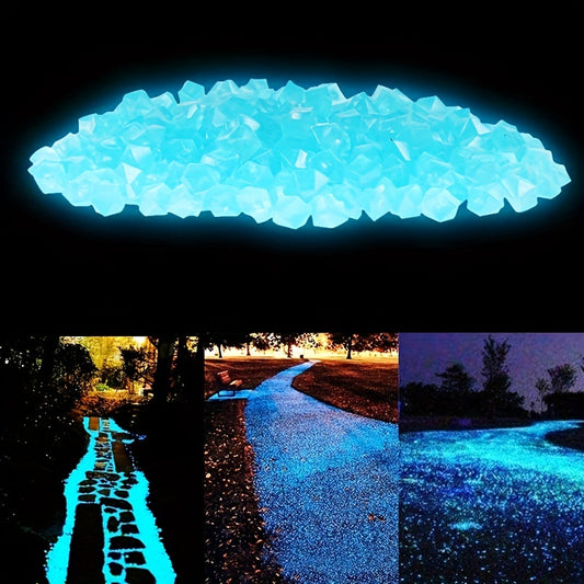 300pcs, Glow-in-the-Dark Luminous Stones for Outdoor Decoration, Garden Lawn, Aquarium, Fish Tank, DIY Projects, Party Supplies, Holiday Decor, and Garden Decor