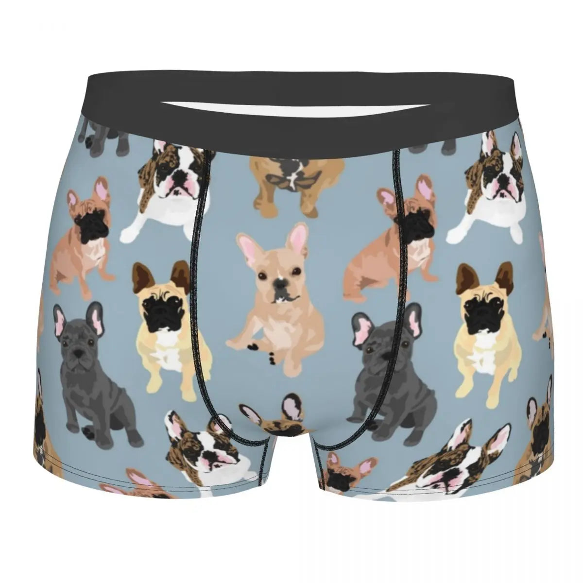 Novelty Boxer Frenchie French Bulldog Shorts Panties Man Underwear Animal Dog Breathable Underpants for Male Plus Size