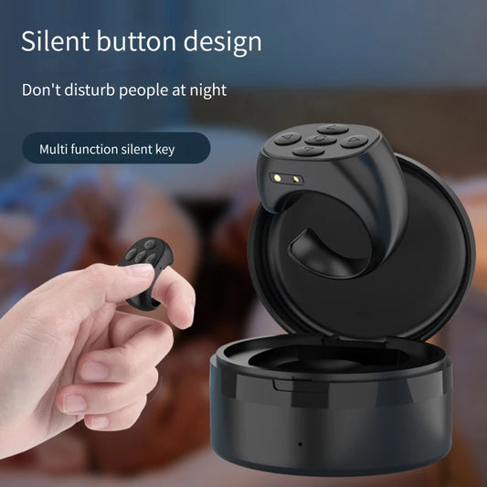 Bluetooth Fingertip Video Controller for Tiktok  Short Video Page Flipping Photograph Mobile Phone Electronic Book Artifact