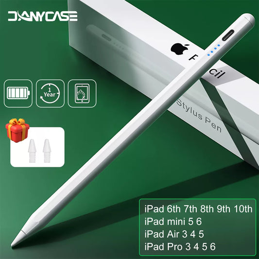 For iPad Pencil with Palm Rejection Tilt,for Apple Pencil 2 1 Stylus Pen iPad Pro 11 12.9 Air 4/5 7/8/9/10th mini 5 6 2018-2022